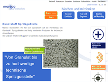 Tablet Screenshot of mareco-kunststoffe.de
